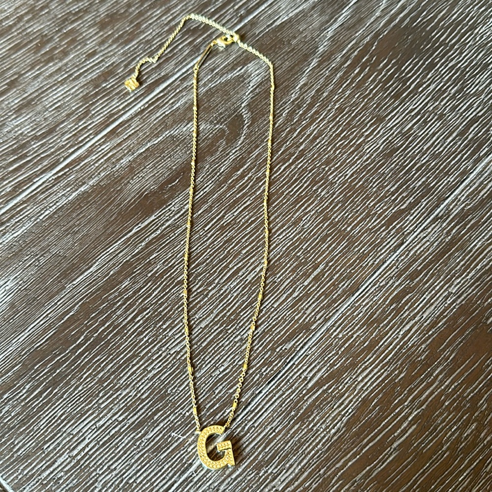 Kendra Scott Gold letter G pendant